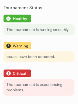 TourneyPros Tournament Health Monitor